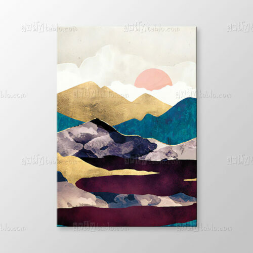 Colorful Mountains Tablo