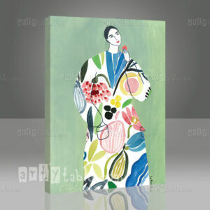 Kimono With Flowers Tablo
