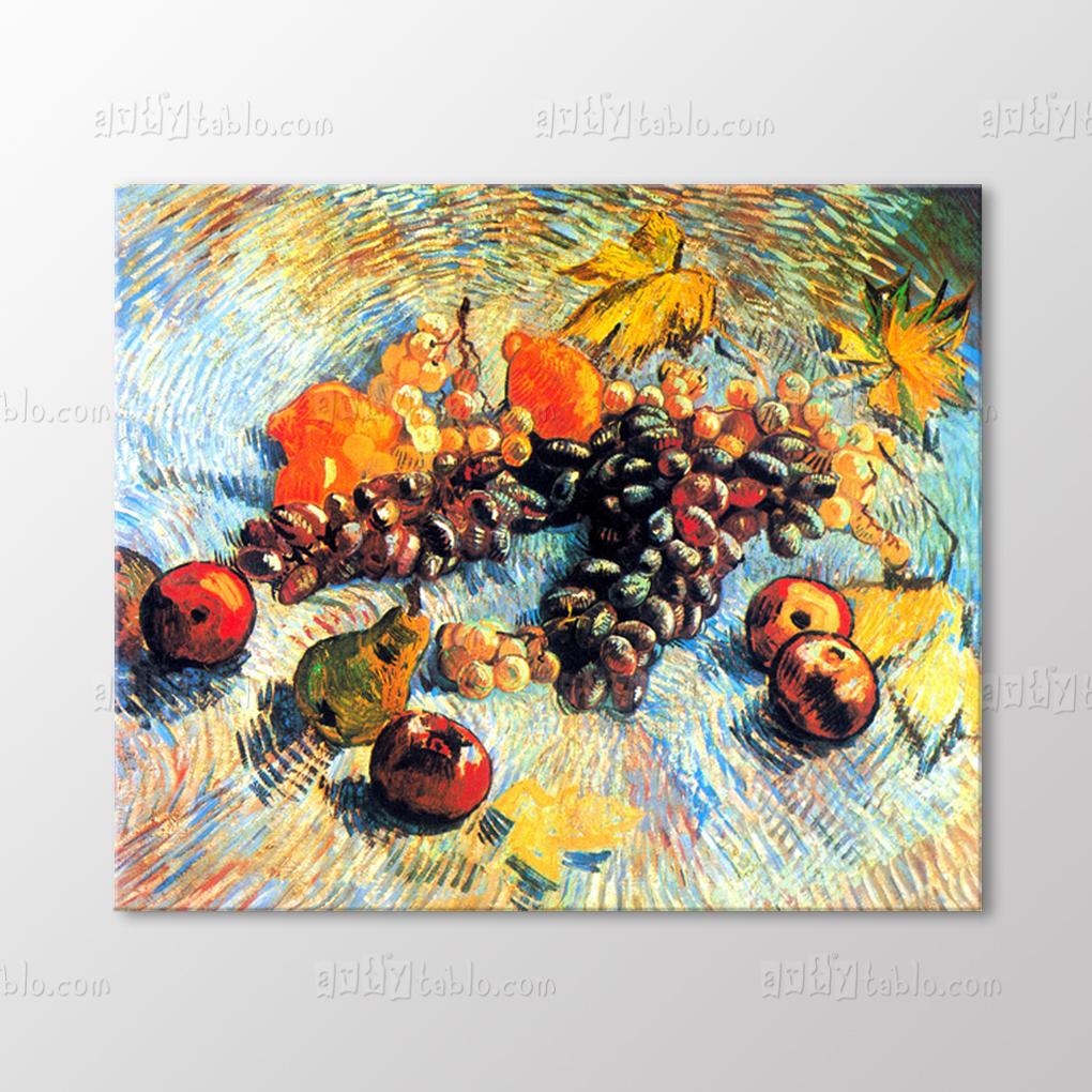 Meyvelerle Natürmort, 1887 Tablo