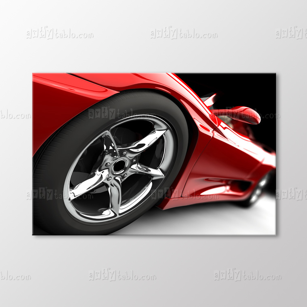 Kırmızı Ferrari Tablo